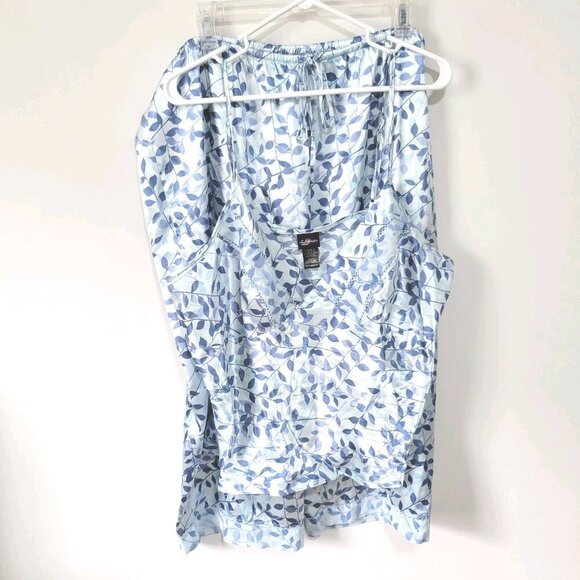 Secret Treasures Woman Pajamas Set 2X Plus Size London Blue Adjustable Straps - Picture 2 of 7